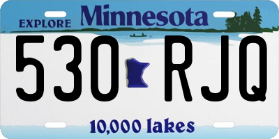MN license plate 530RJQ