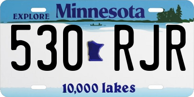 MN license plate 530RJR