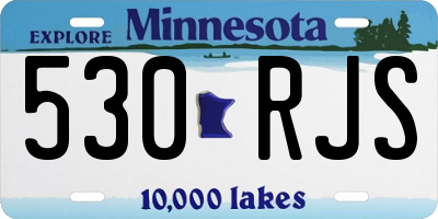MN license plate 530RJS