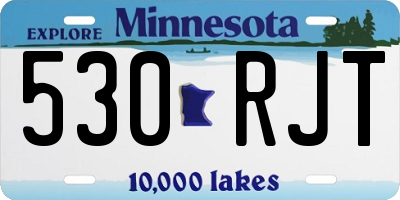 MN license plate 530RJT
