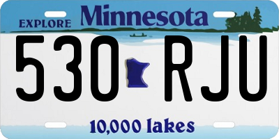 MN license plate 530RJU