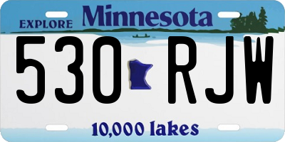 MN license plate 530RJW