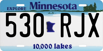 MN license plate 530RJX