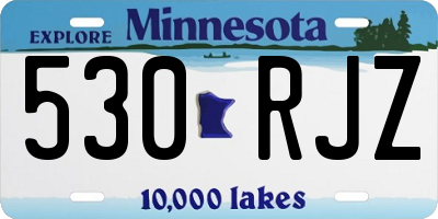 MN license plate 530RJZ