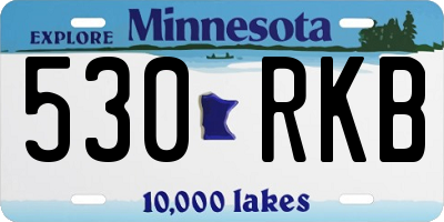 MN license plate 530RKB