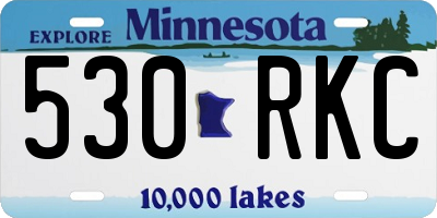 MN license plate 530RKC