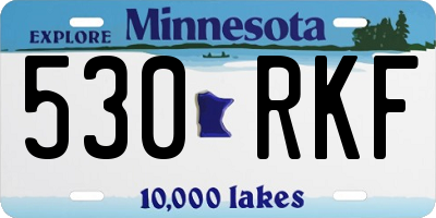 MN license plate 530RKF