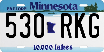 MN license plate 530RKG