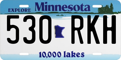 MN license plate 530RKH