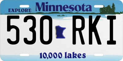 MN license plate 530RKI