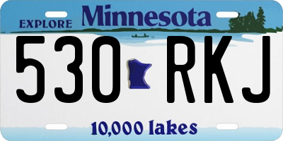 MN license plate 530RKJ