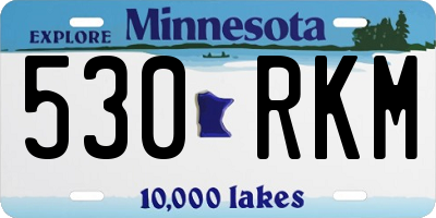 MN license plate 530RKM