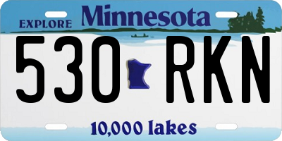 MN license plate 530RKN