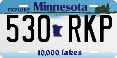 MN license plate 530RKP