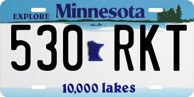 MN license plate 530RKT