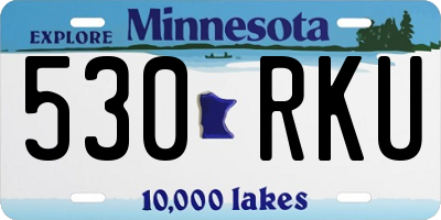MN license plate 530RKU