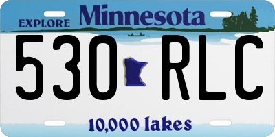 MN license plate 530RLC