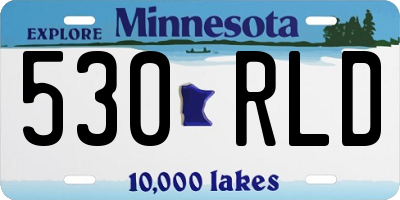 MN license plate 530RLD