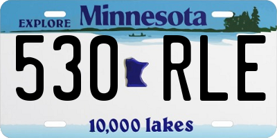 MN license plate 530RLE