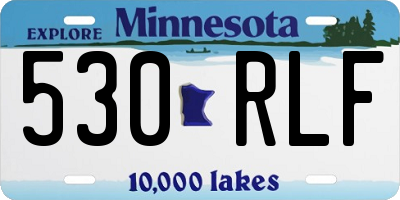 MN license plate 530RLF
