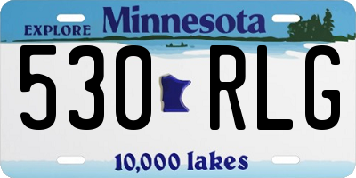 MN license plate 530RLG