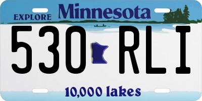 MN license plate 530RLI