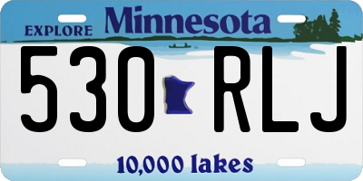 MN license plate 530RLJ