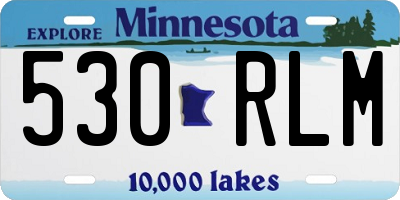 MN license plate 530RLM