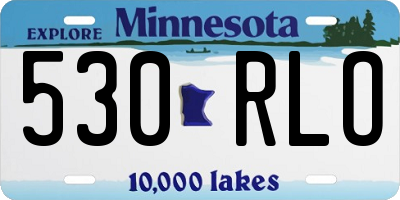 MN license plate 530RLO
