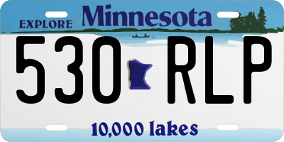 MN license plate 530RLP