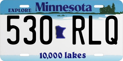 MN license plate 530RLQ