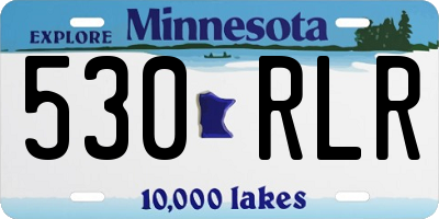 MN license plate 530RLR