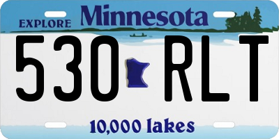 MN license plate 530RLT