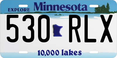MN license plate 530RLX