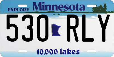 MN license plate 530RLY