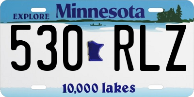 MN license plate 530RLZ