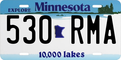 MN license plate 530RMA