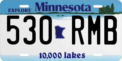 MN license plate 530RMB