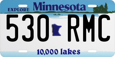 MN license plate 530RMC