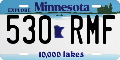 MN license plate 530RMF