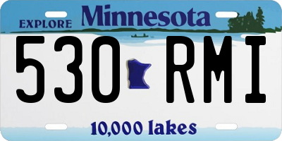 MN license plate 530RMI