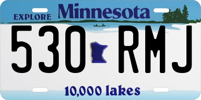 MN license plate 530RMJ