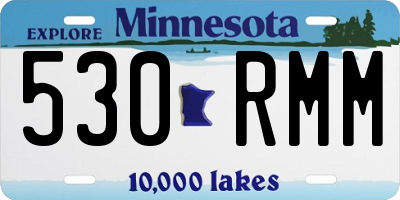 MN license plate 530RMM