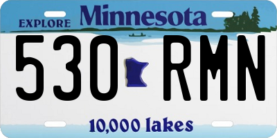 MN license plate 530RMN