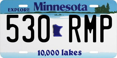 MN license plate 530RMP