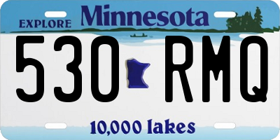 MN license plate 530RMQ