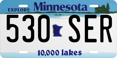 MN license plate 530SER
