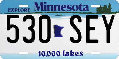 MN license plate 530SEY