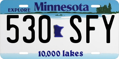 MN license plate 530SFY