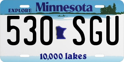 MN license plate 530SGU